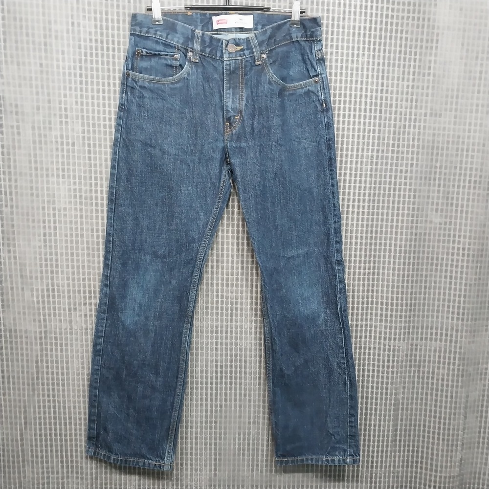 Levi's Boys Jeans 505 Regular Straight Leg 16 REG W28 Blue Denim